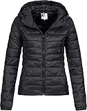 ONLY Damen Leichte Steppjacke ONLTAHOE Wattierte Herbst Frühling Übergangsjacke mit Kapuze &...