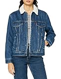 Levi's Damen Ex-BF Sherpa Trucker Jacket, Rough and Tumble, Medium